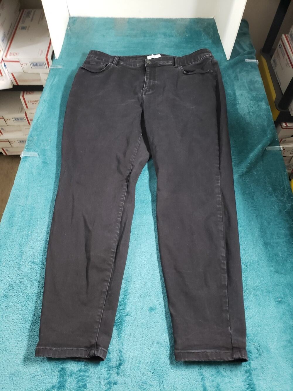 Lane Bryant Jeans Size 22 Women Black Flex Magic Waist High Rise Curvy Skinny